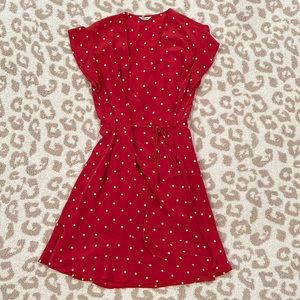 Rails. Red and White Polka Dot Wrap Dress. Rails. Size Small. Great Condition.
